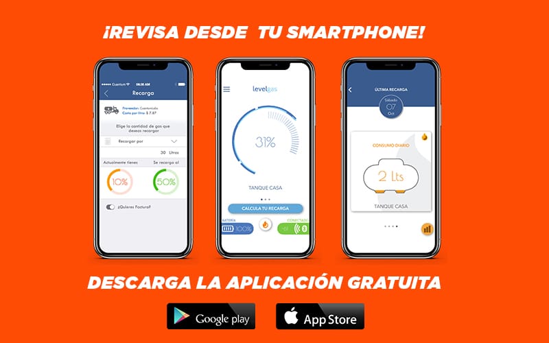 app medidor de gas lp