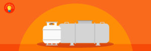 gráfico de heatwave tanques de gas