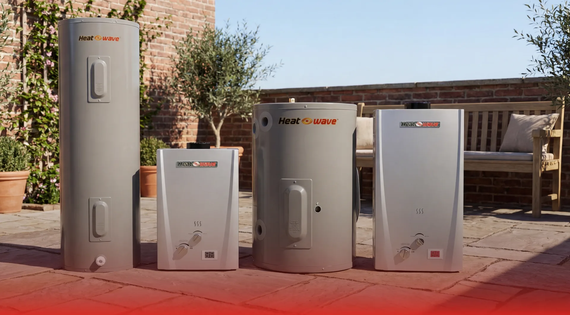 Línea completa de boilers de paso y depósito Heatwave